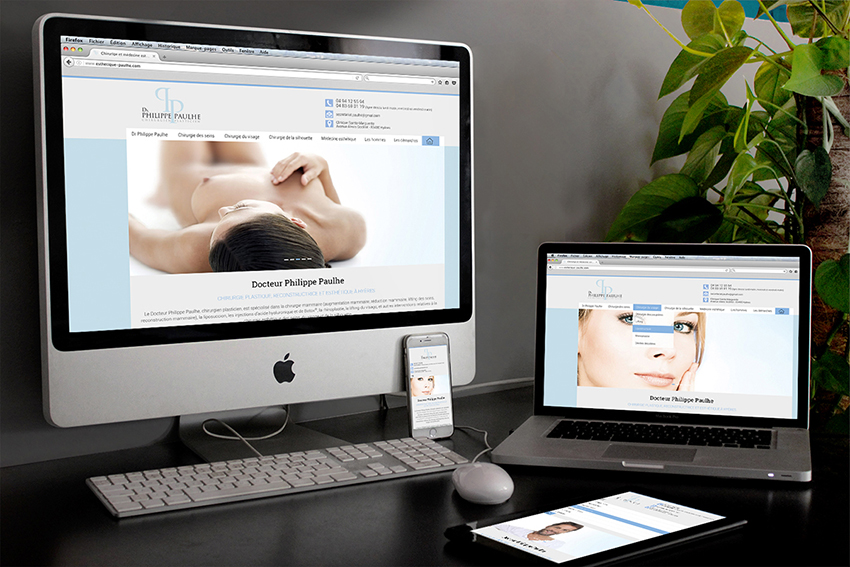 Communication médicale : Site web responsive